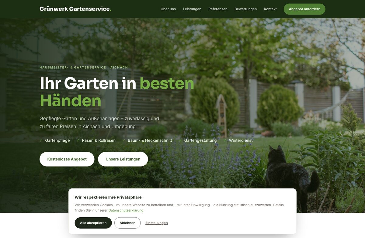 Beispiel-Website Gartnbau Schrobenhausen