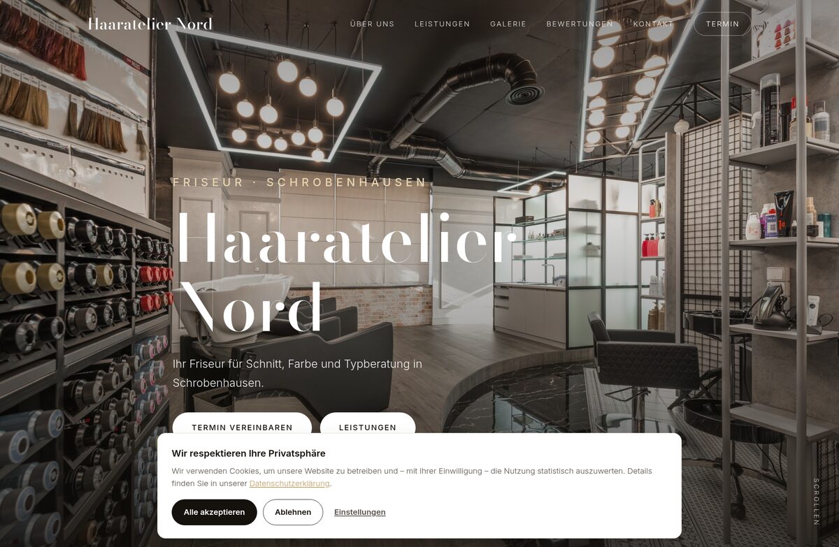 Beispiel-Website Friseur Schrobenhausen